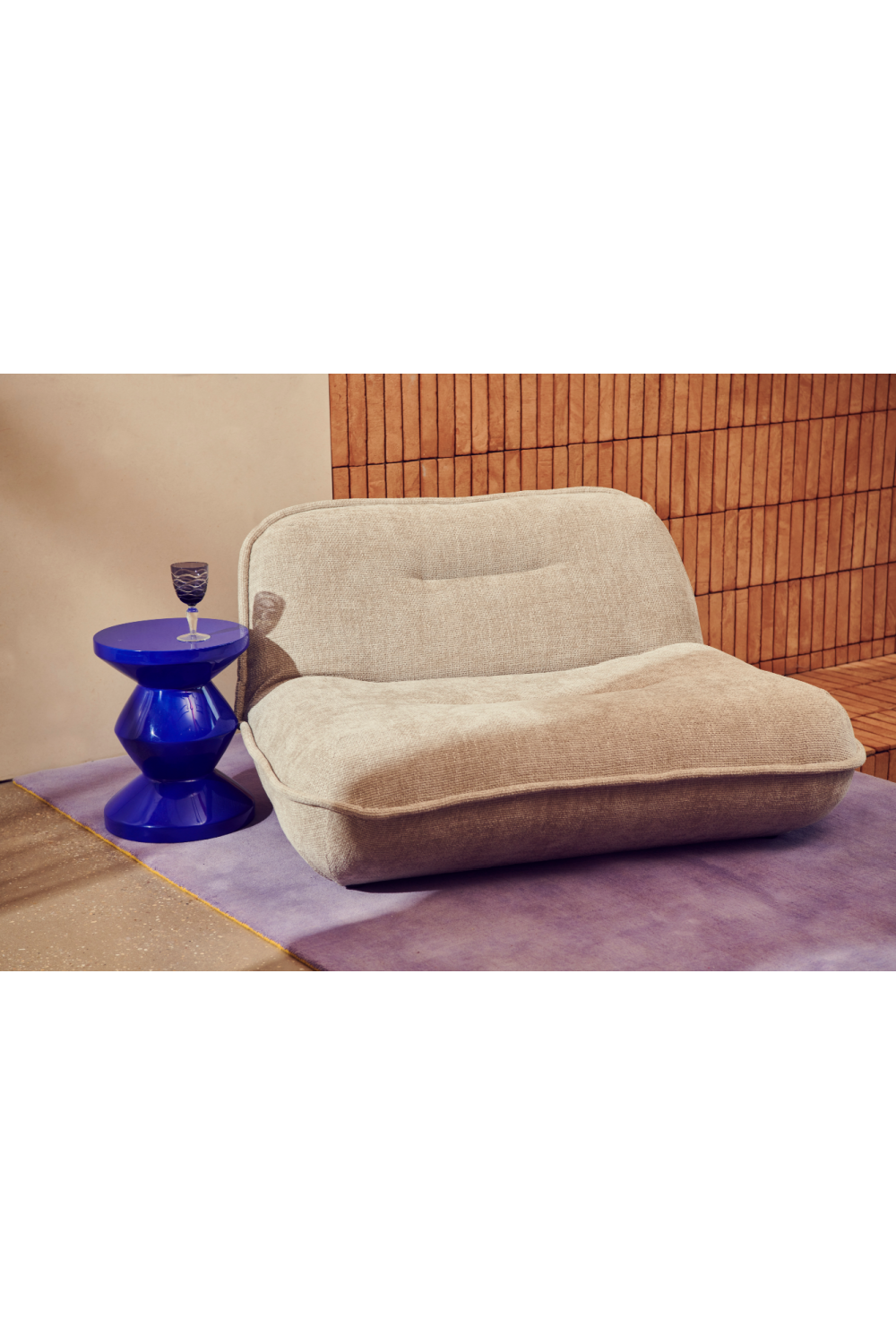 Lacquered Accent Stool | Pols Potten Zig Zag | Oroa.com