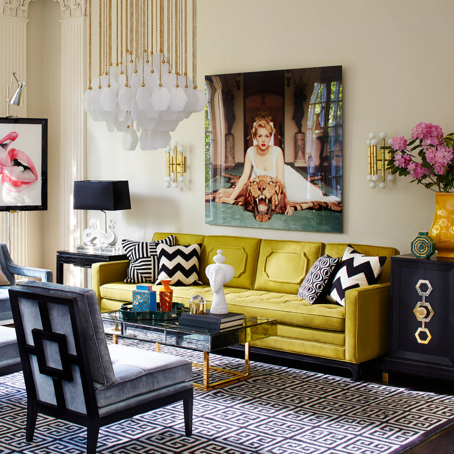Hexagonal Glass Diamond Chandelier | Jonathan Adler Vienna | Oroa.com