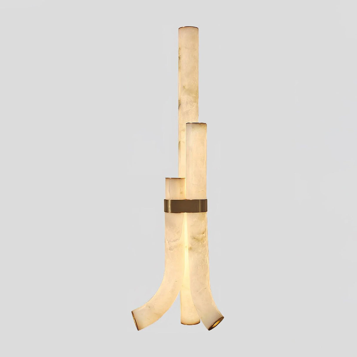 Modern Alabaster Piped Floor Lamp - OROA