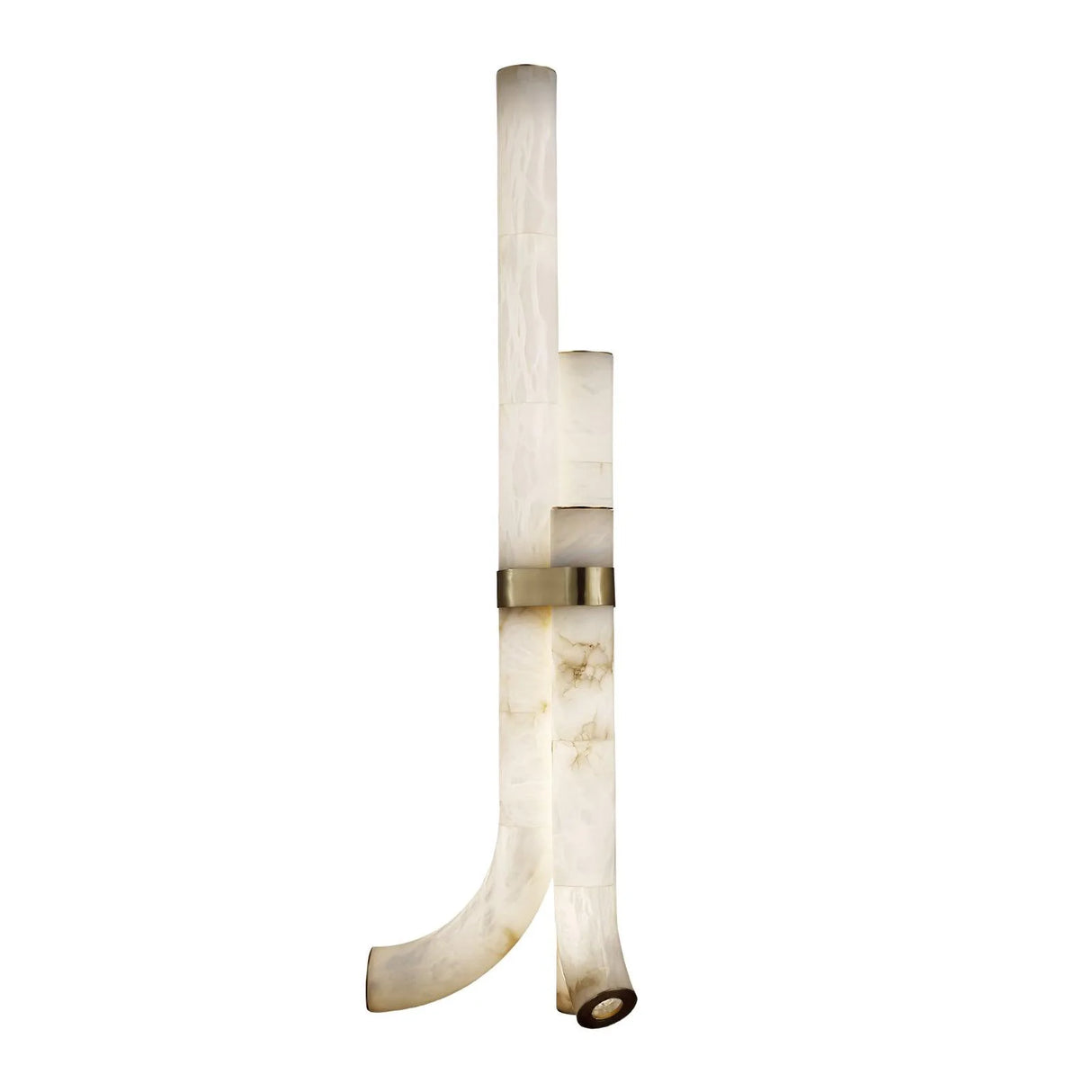 Modern Alabaster Piped Floor Lamp - OROA