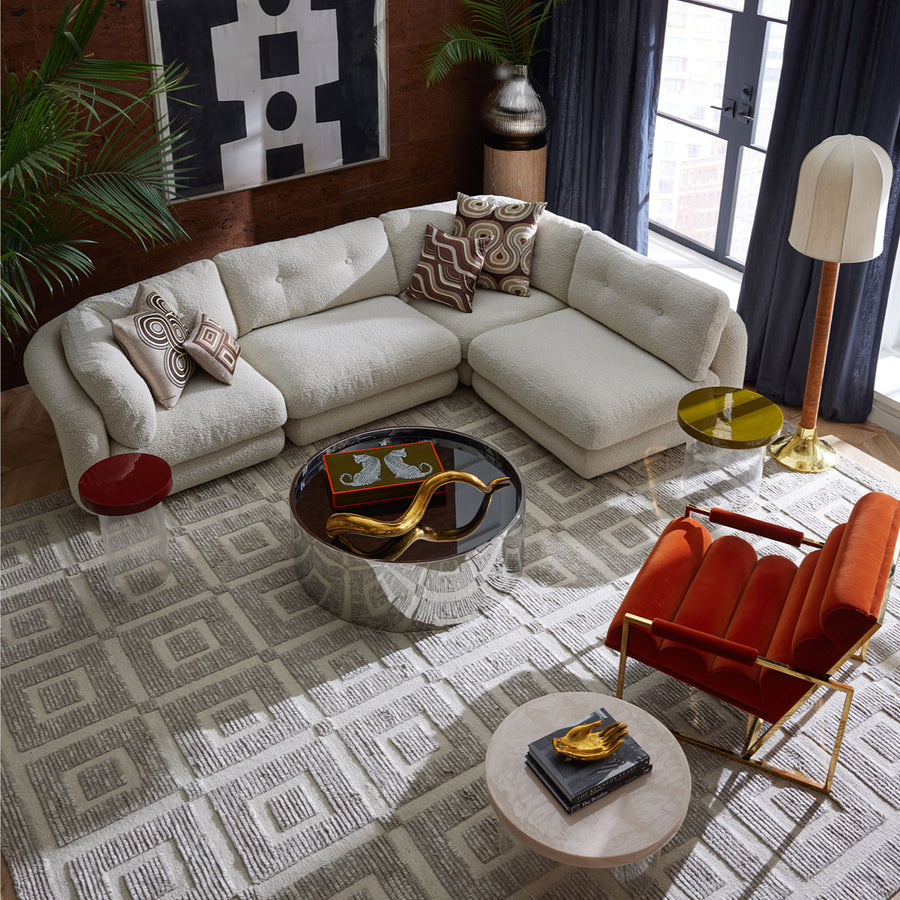 Bouclé Modular Corner Sofa | Jonathan Adler Pompidou | Oroa.com
