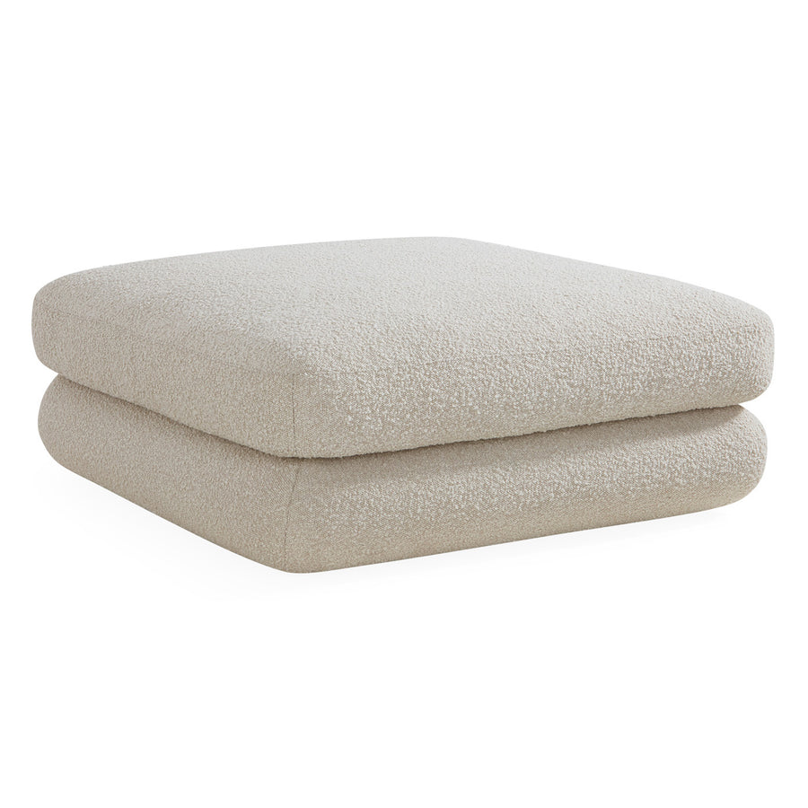 Bouclé Square Ottoman | Jonathan Adler Pompidou | Oroa.com
