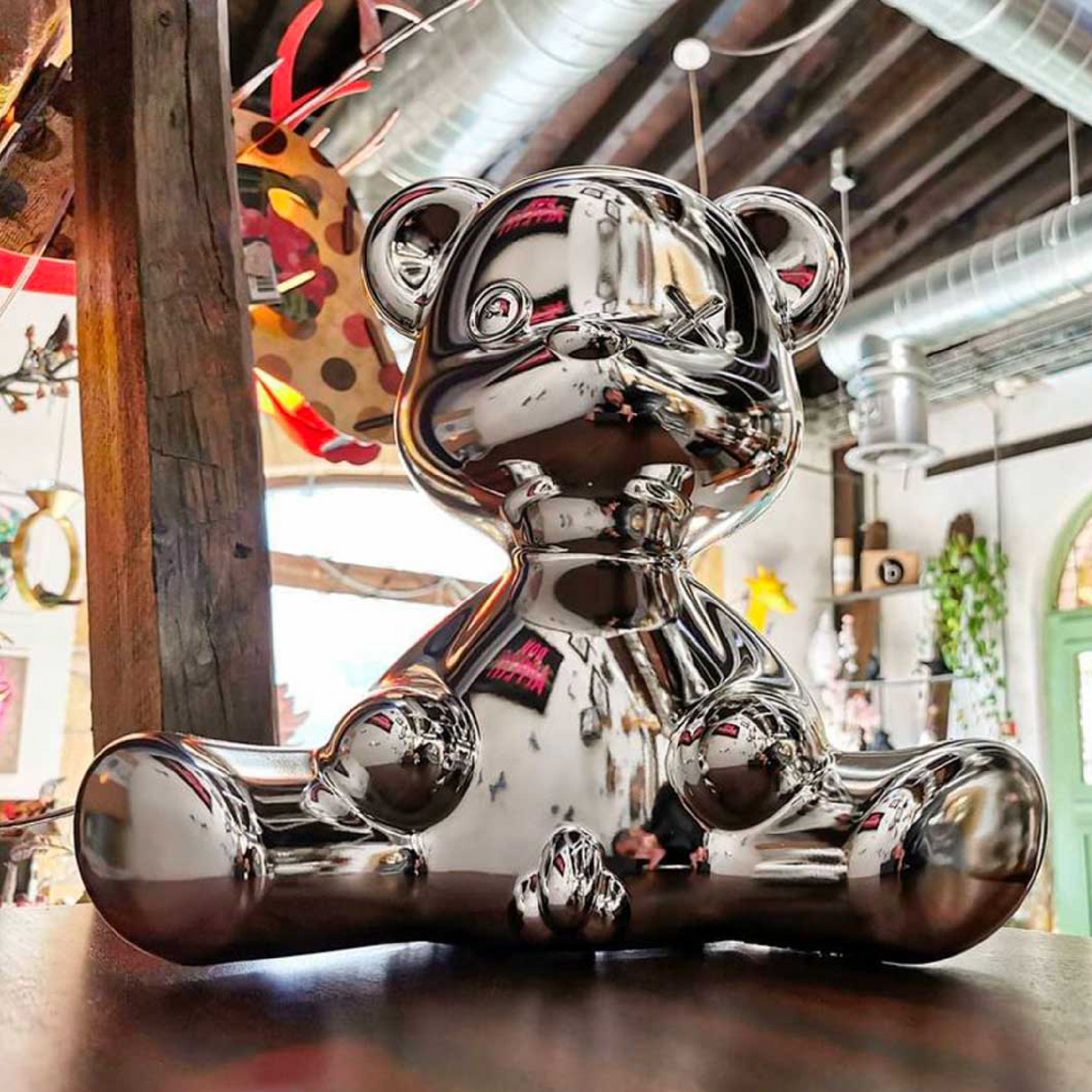 Metallic Modern Table Lamp | Qeeboo Teddy Boy | OROA.com