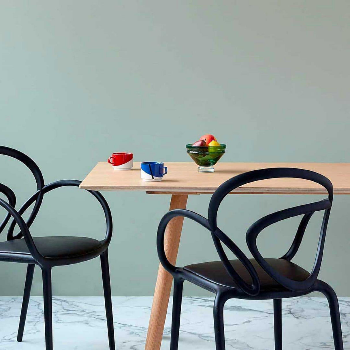 Tangled Dining Chairs (2) | Qeeboo Loop | OROA.com