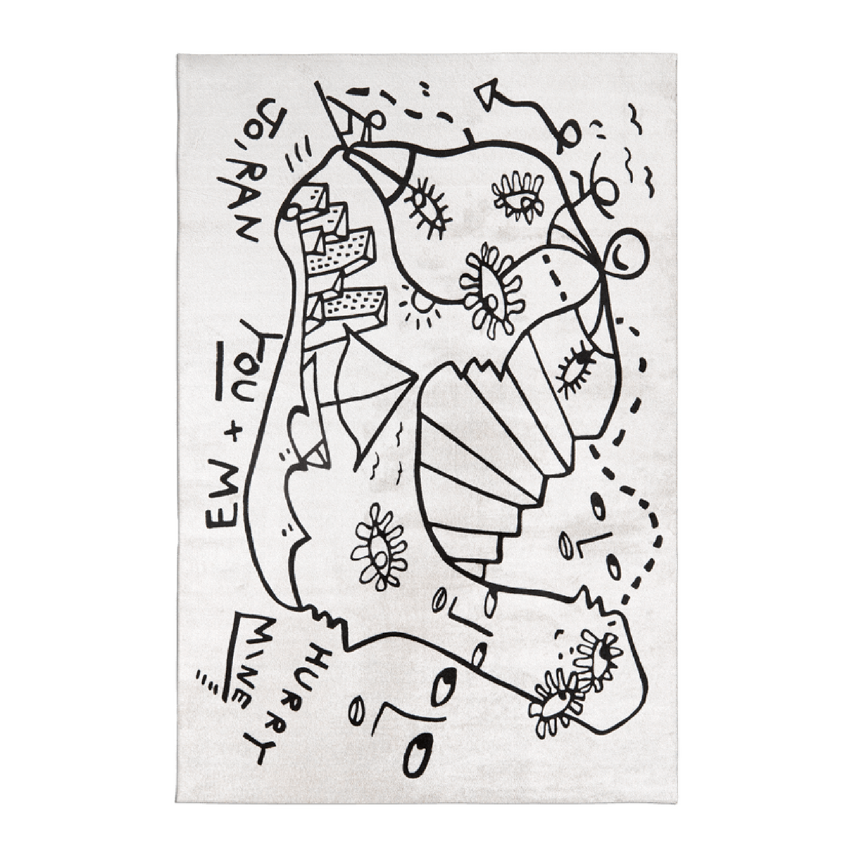 Doodle Design Rug | Qeeboo Dream Dimension | OROA.com