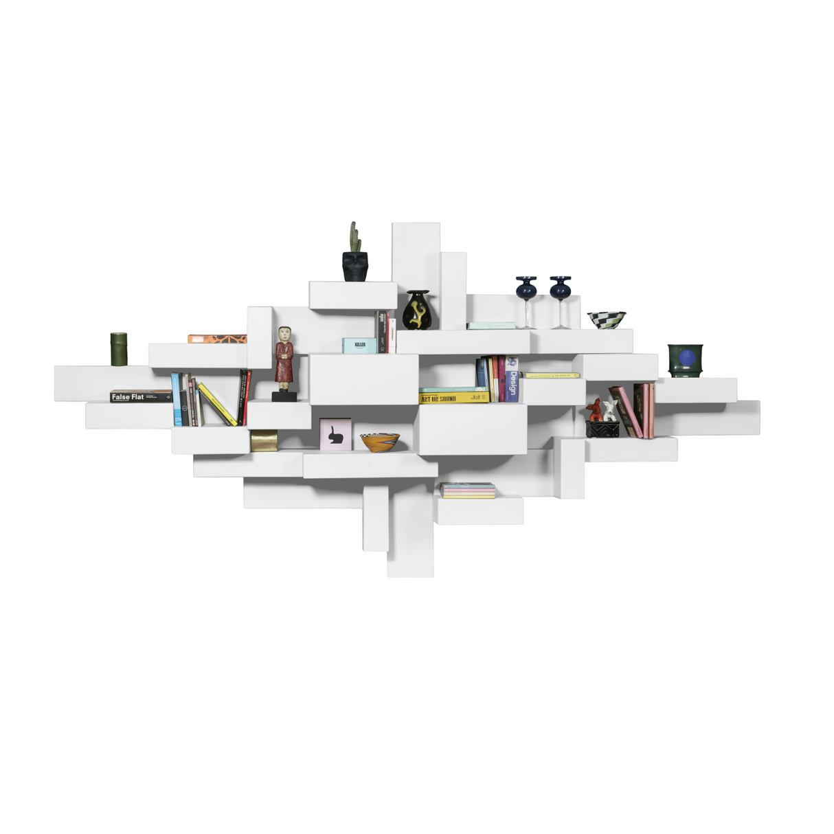 Geometric Modular Wall Shelf | Qeeboo Primitive | OROA.com