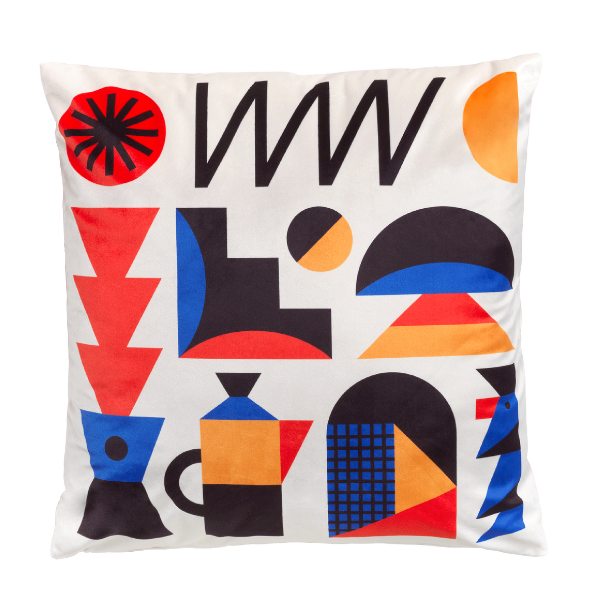 Graphic Print Cushion | Qeeboo Oggian | OROA.com