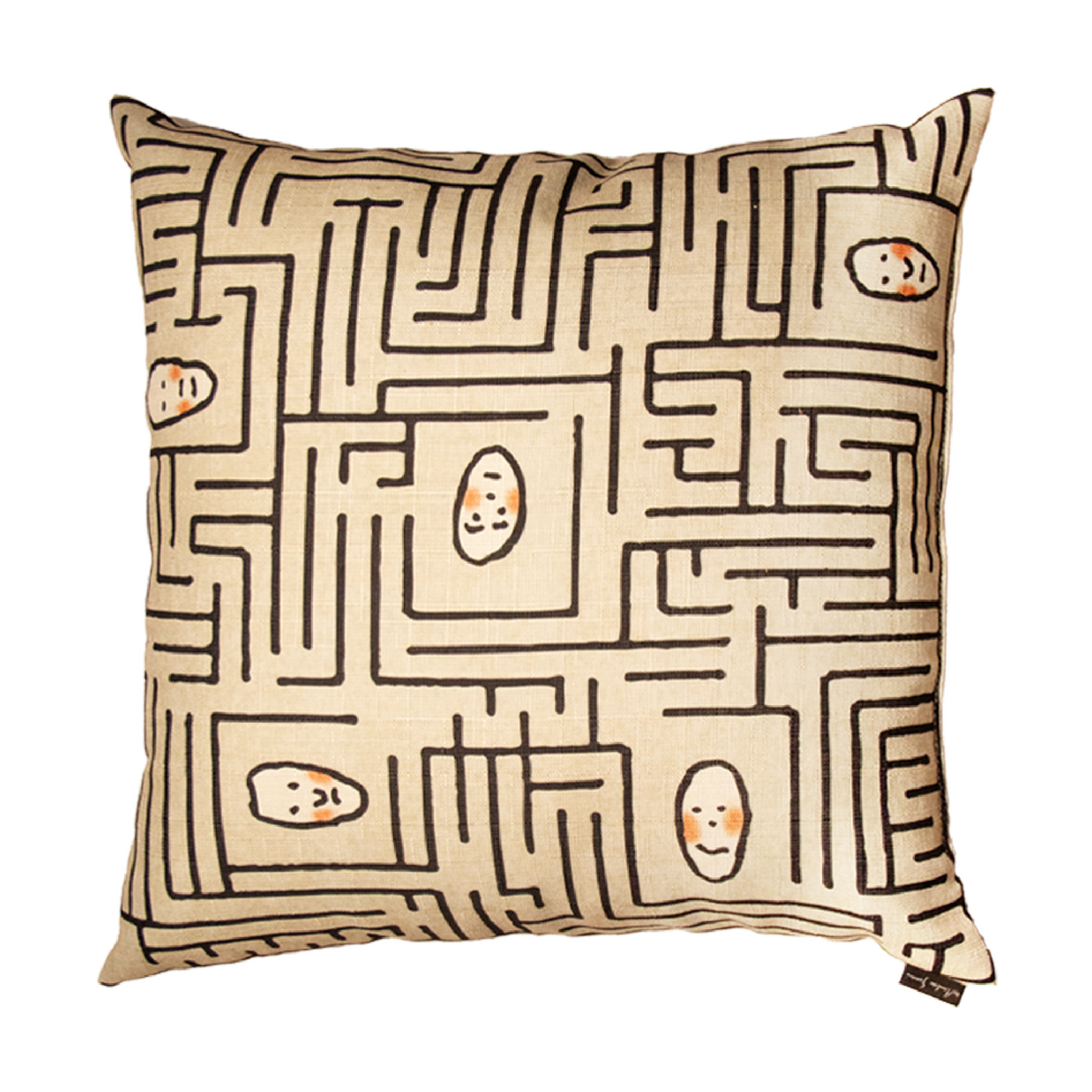 Two-Sided Faces Cushion | Qeeboo Prickly Pear | Oroa.com