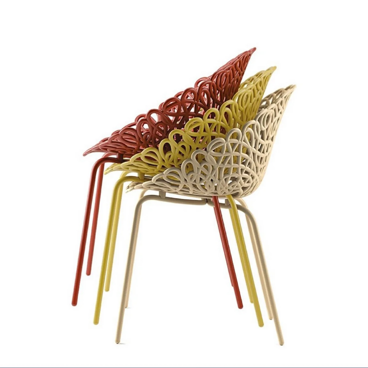 Twisted Indoor/Outdoor Chair Set (2) | Qeeboo Bacana | OROA.com