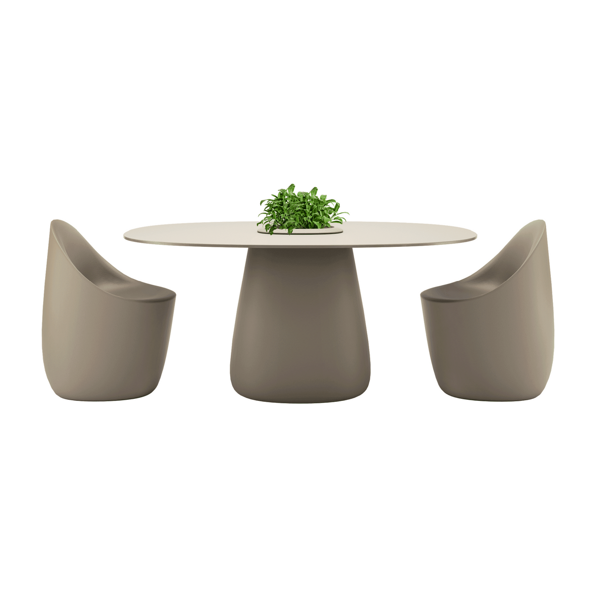 Indoor/Outdoor Bucket Dining Table | Qeeboo Cobble | OROA.com