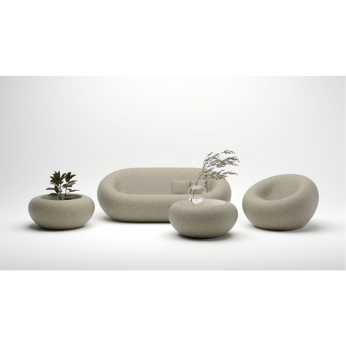 Modern Oblong Outdoor Sofa | Qeeboo Nami | OROA.com