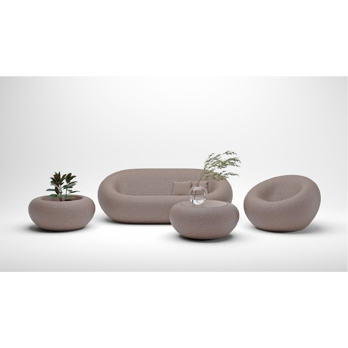 Modern Oblong Outdoor Sofa | Qeeboo Nami | OROA.com