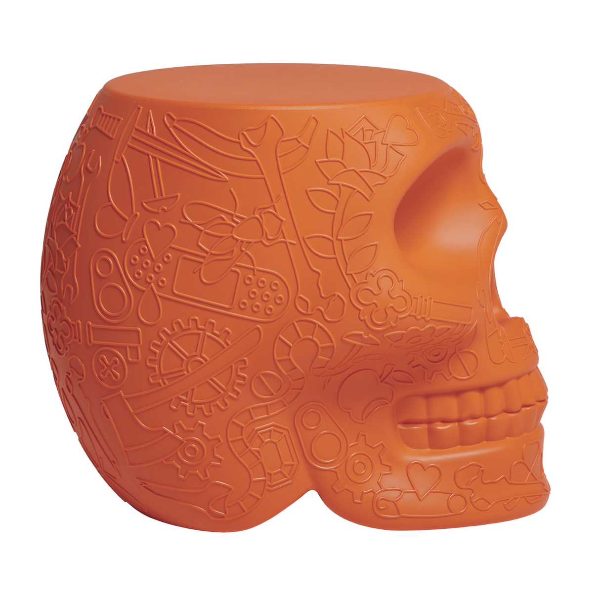 Skull-Shaped Stool Side Table | Qeeboo Mexico | OROA.com