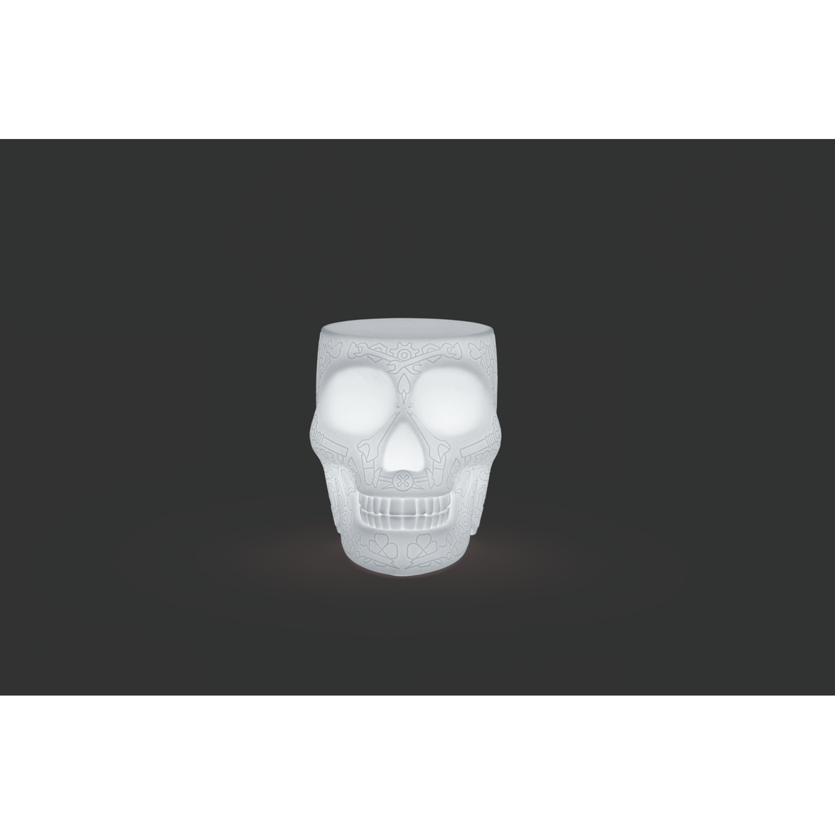 Skull Stool with Rechargeable LED Lamp | Qeeboo Mexico | OROA.com