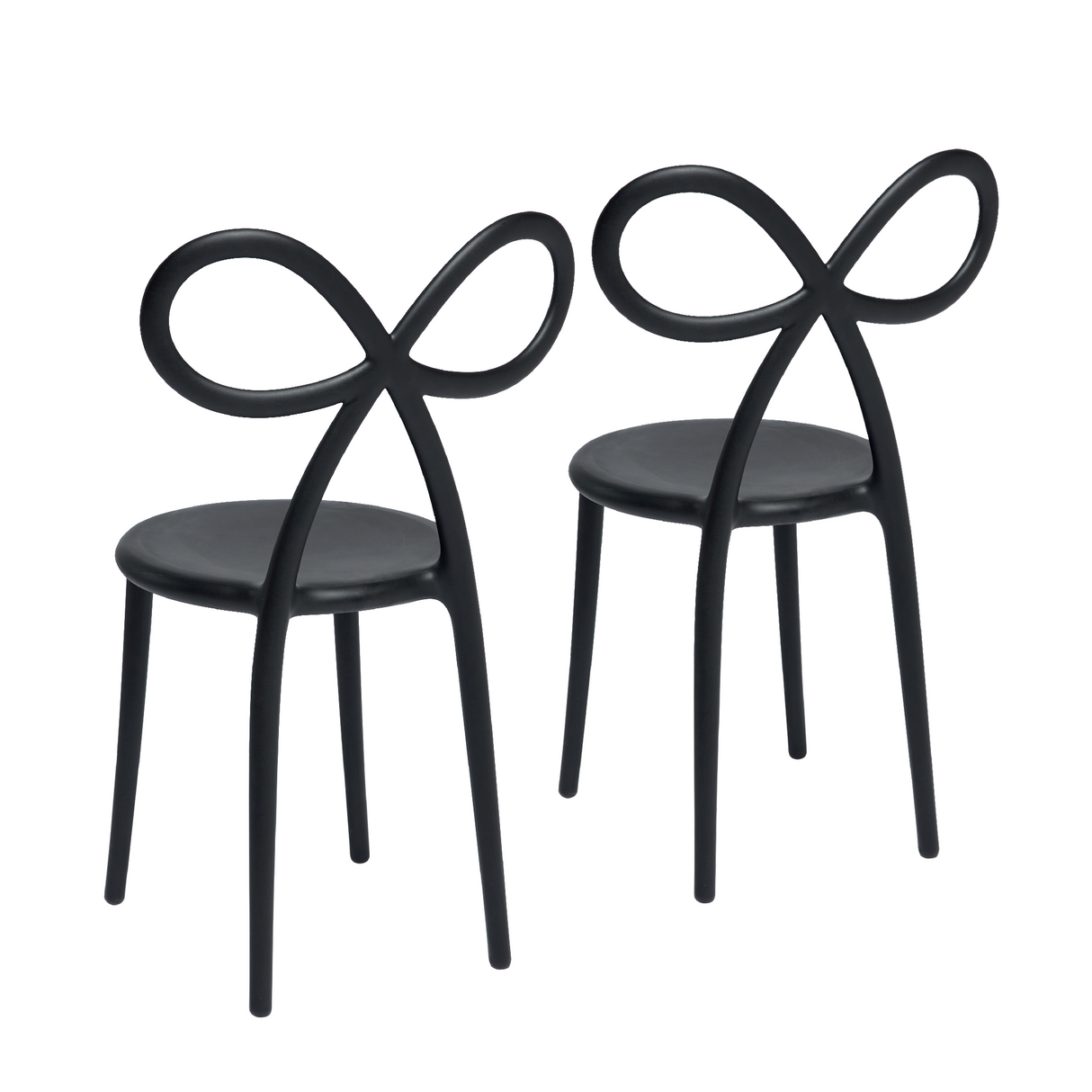 Modern Chic Dining Chair Set (2) | Qeeboo Ribbon | OROA.com