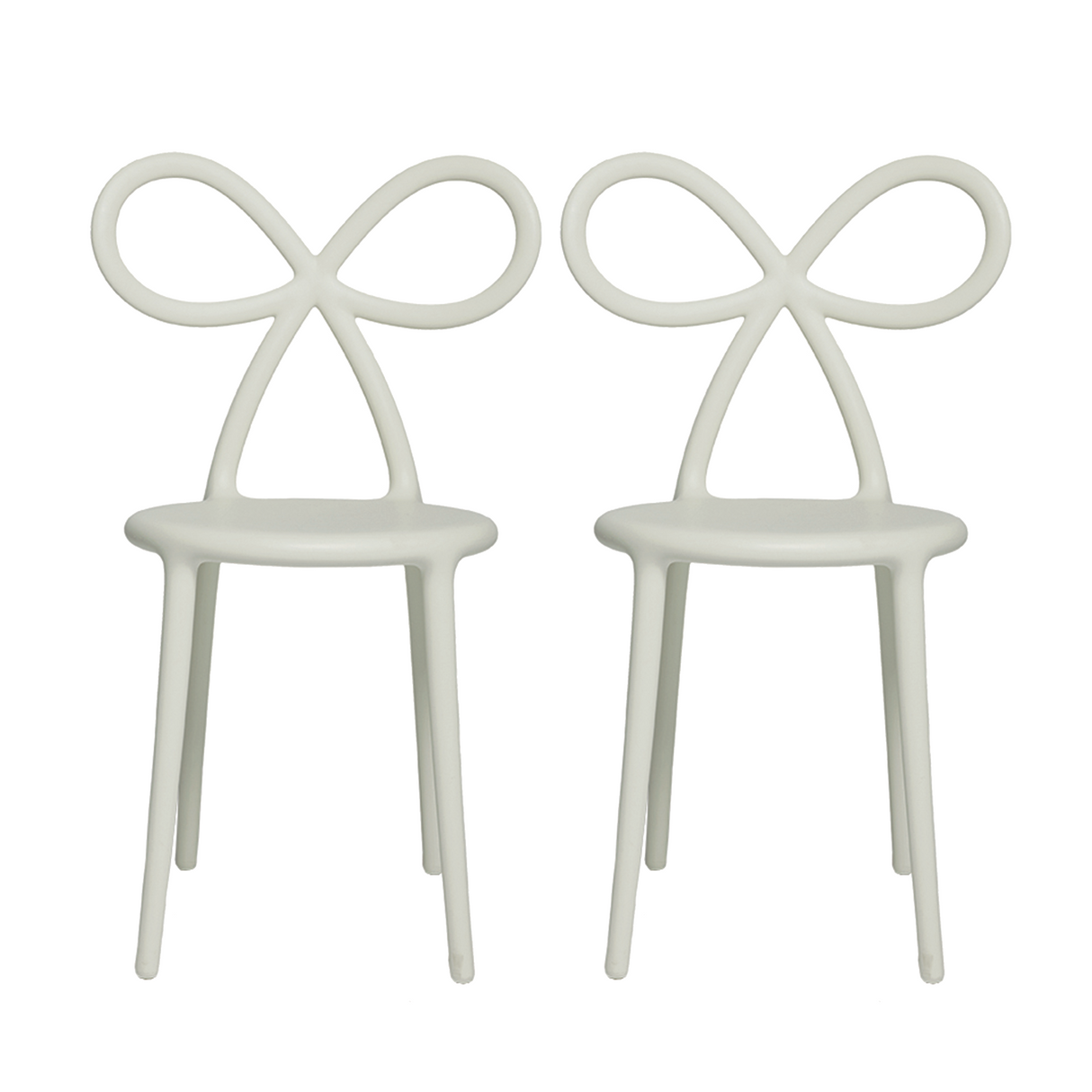 Modern Chic Dining Chair Set (2) | Qeeboo Ribbon | OROA.com