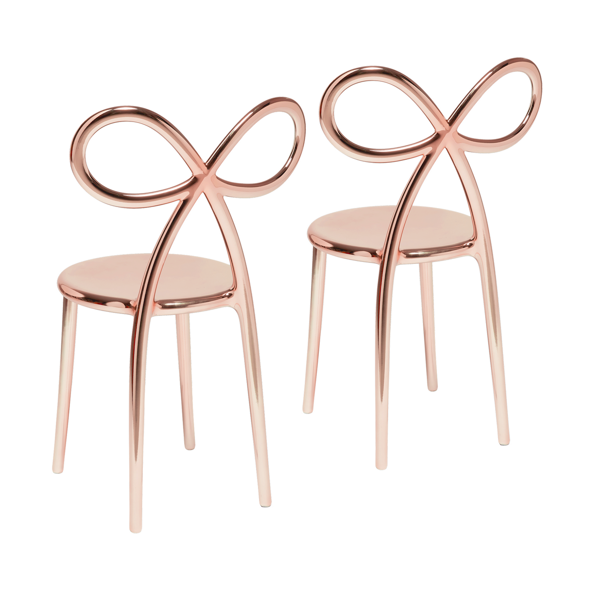 Modern Chic Dining Chair Set (2) | Qeeboo Ribbon | OROA.com