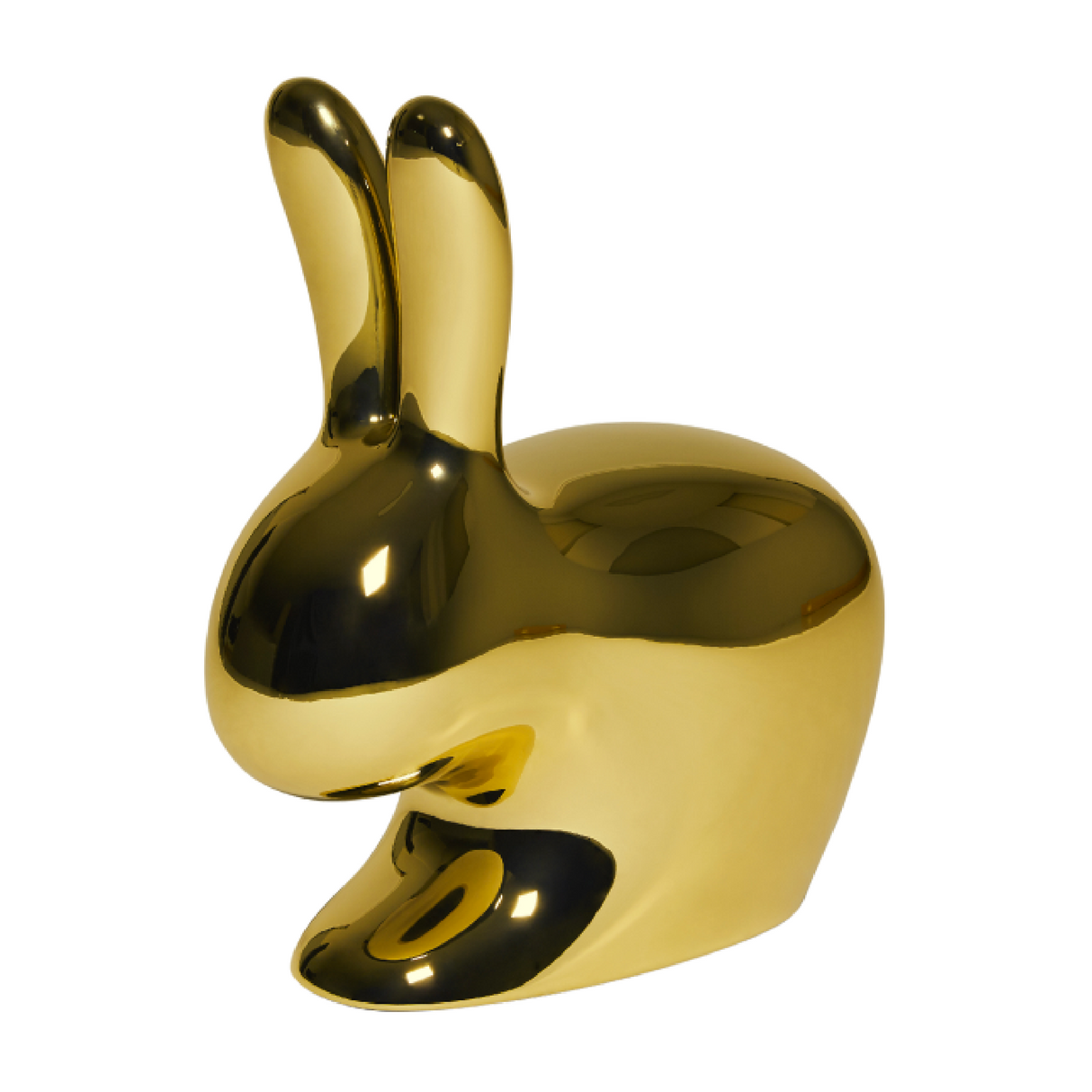 Metallic Sculptured Kid's Chair | Qeeboo Rabbit | Oroa.com