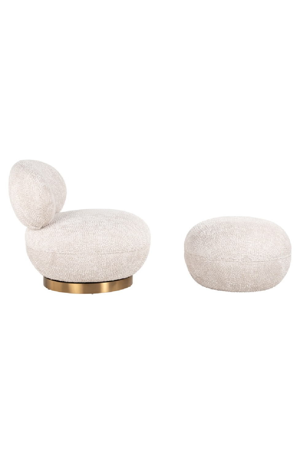 Round Upholstered Pouf | Richmond Interiors Jace | Oroa.com