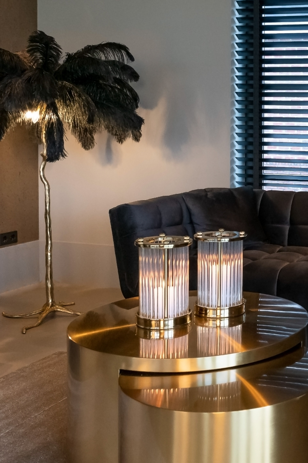 Modern Leather Console Table | Richmond Interiors Bloomingville | Oroa.com