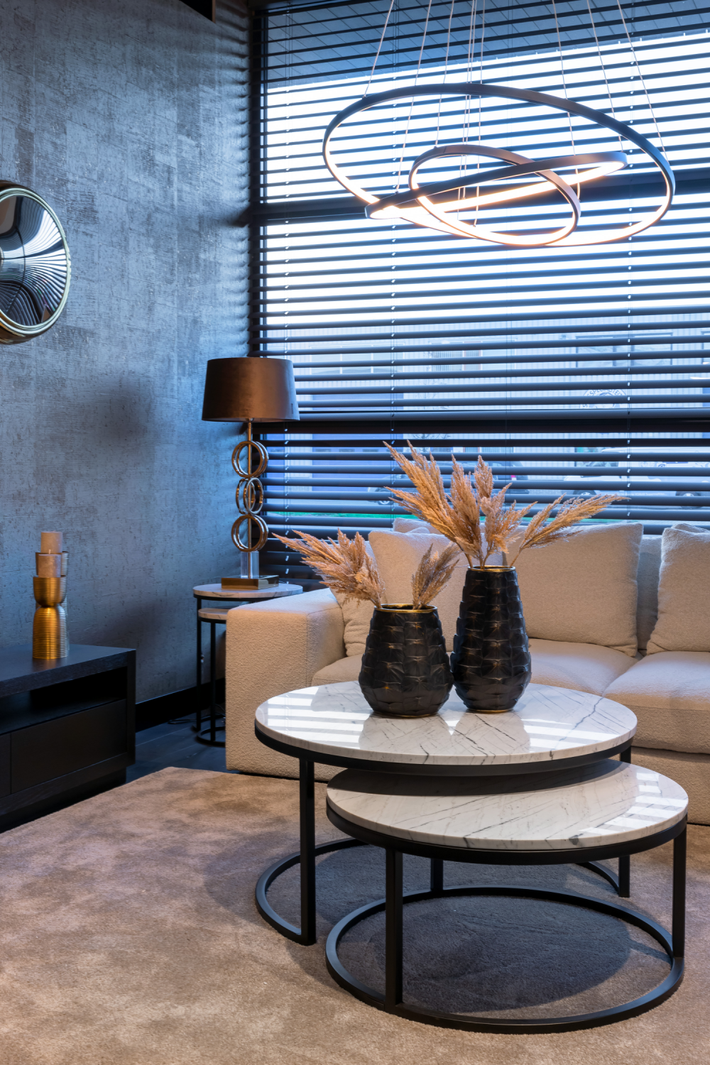 Aluminum Modern Hanging Lamp | Richmond Interiors Amira | Oroa.com