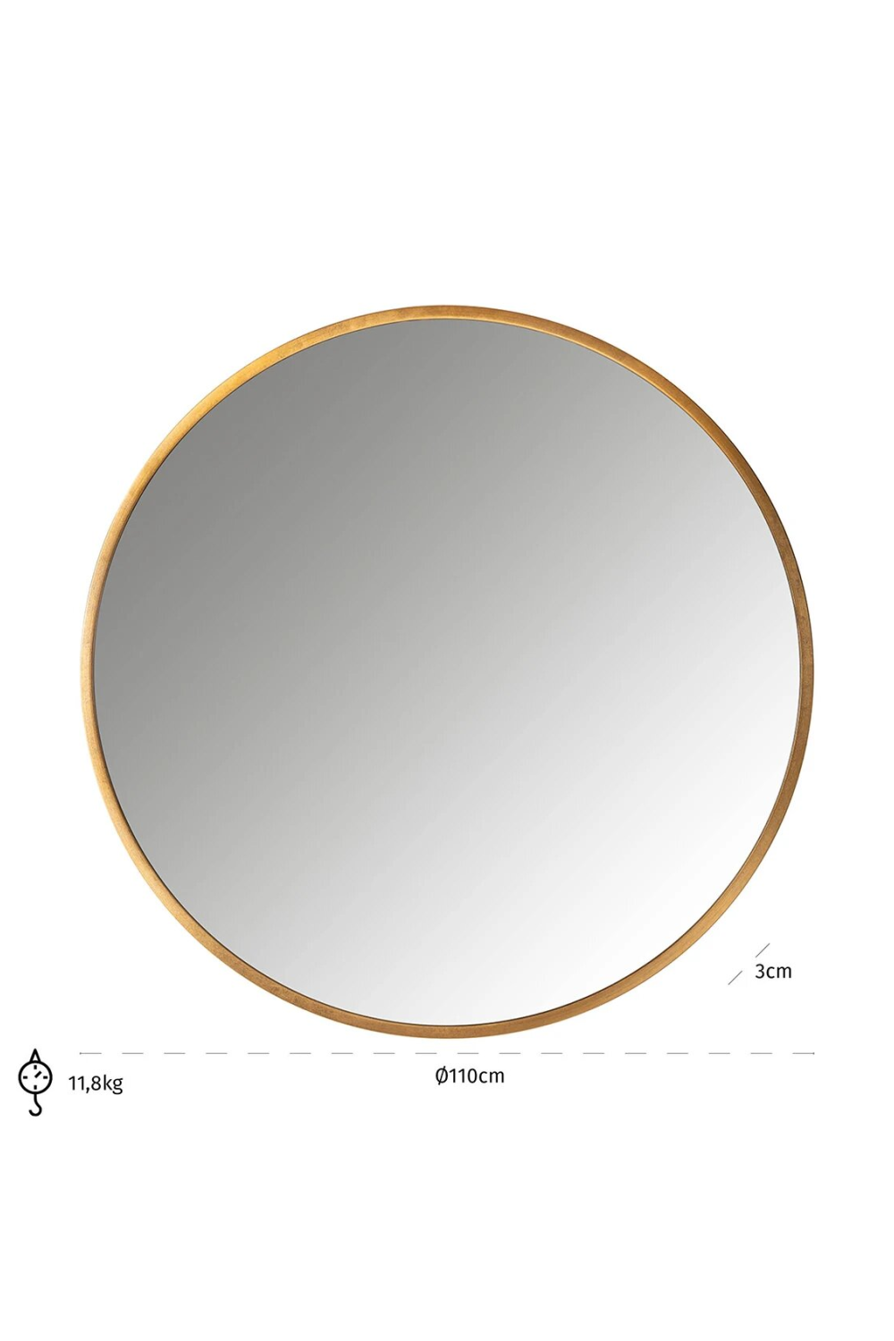 Circular Framed Mirror | Richmond Interiors Maevy | Oroa.com