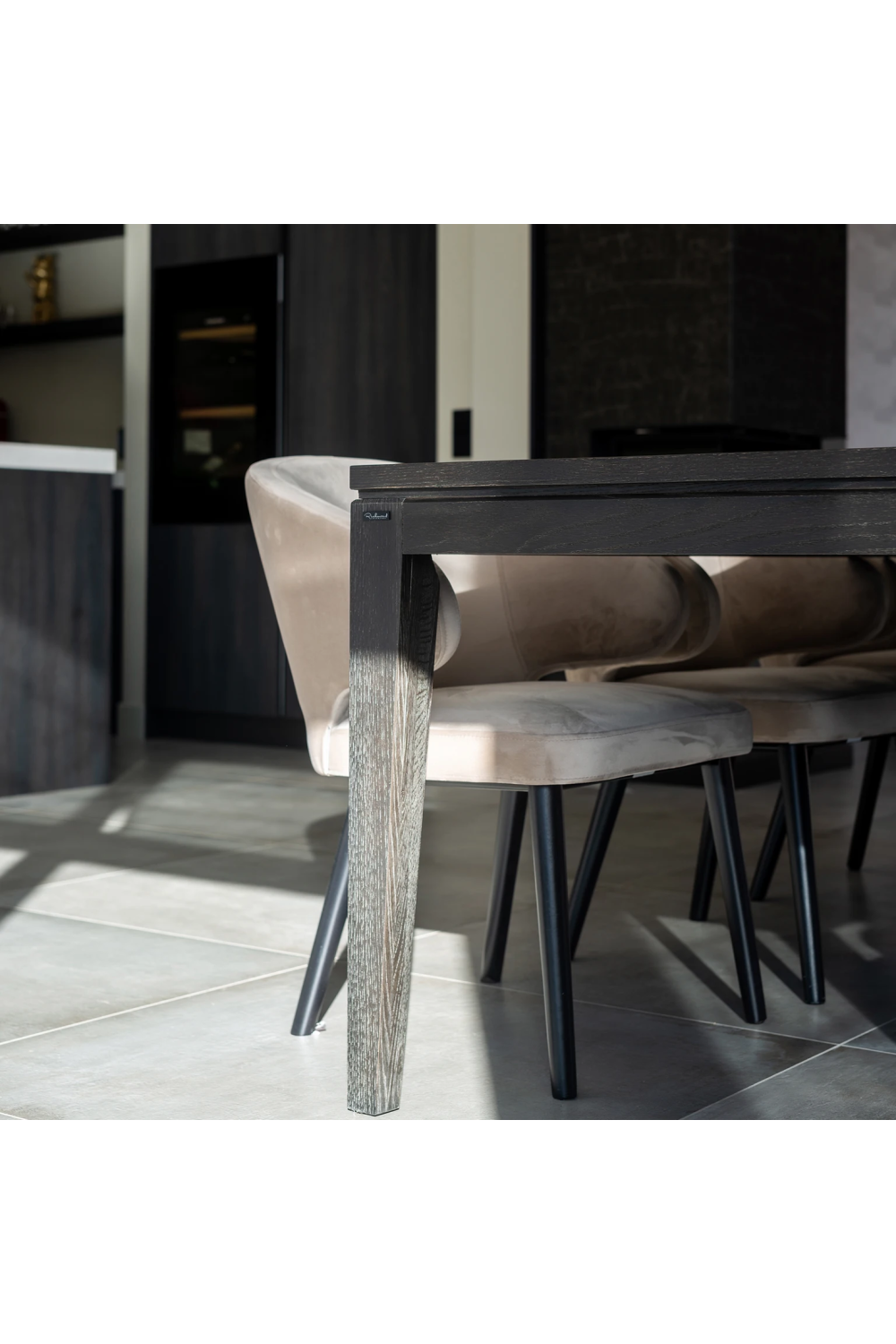 Modern Velvet Dining Chair | Richmond Interiors Indigo | Oroa.com