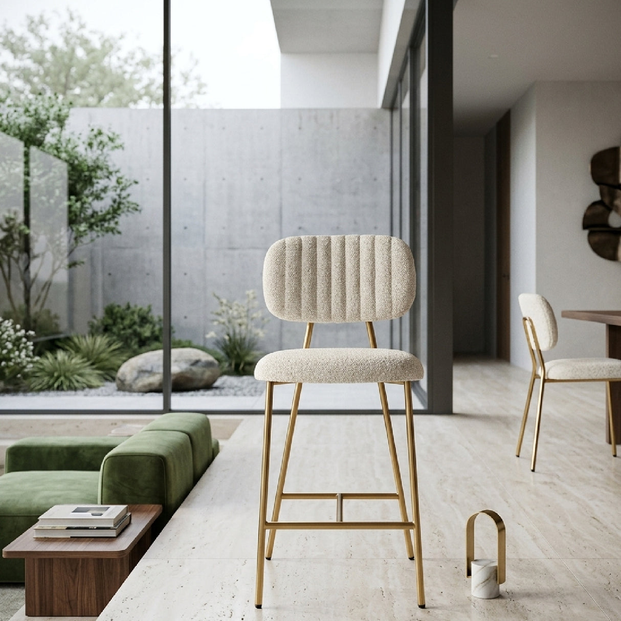 Brushed Metal Counter Stool | Oroa.com