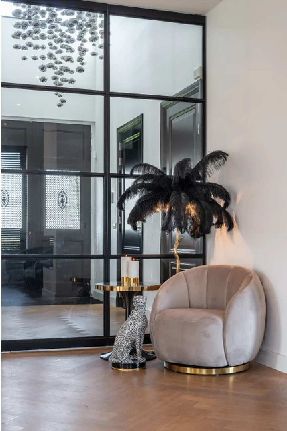 Round Swivel Easy Chair | Richmond Interiors Jago | Oroa.com