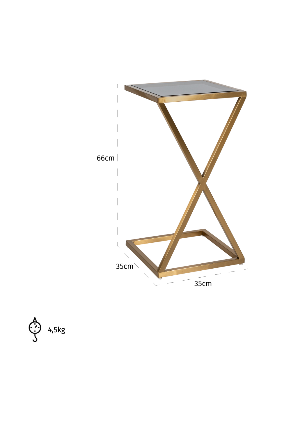 Cross Framed Sofa Table | Oroa.com