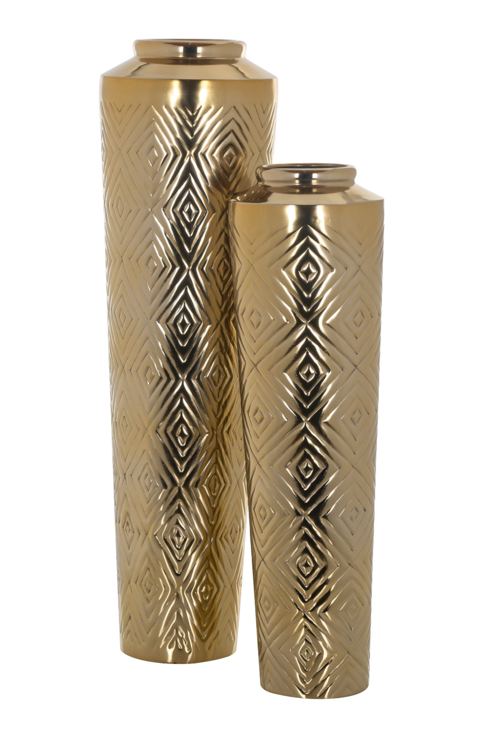 Gold Carved Vase | Oroa.com