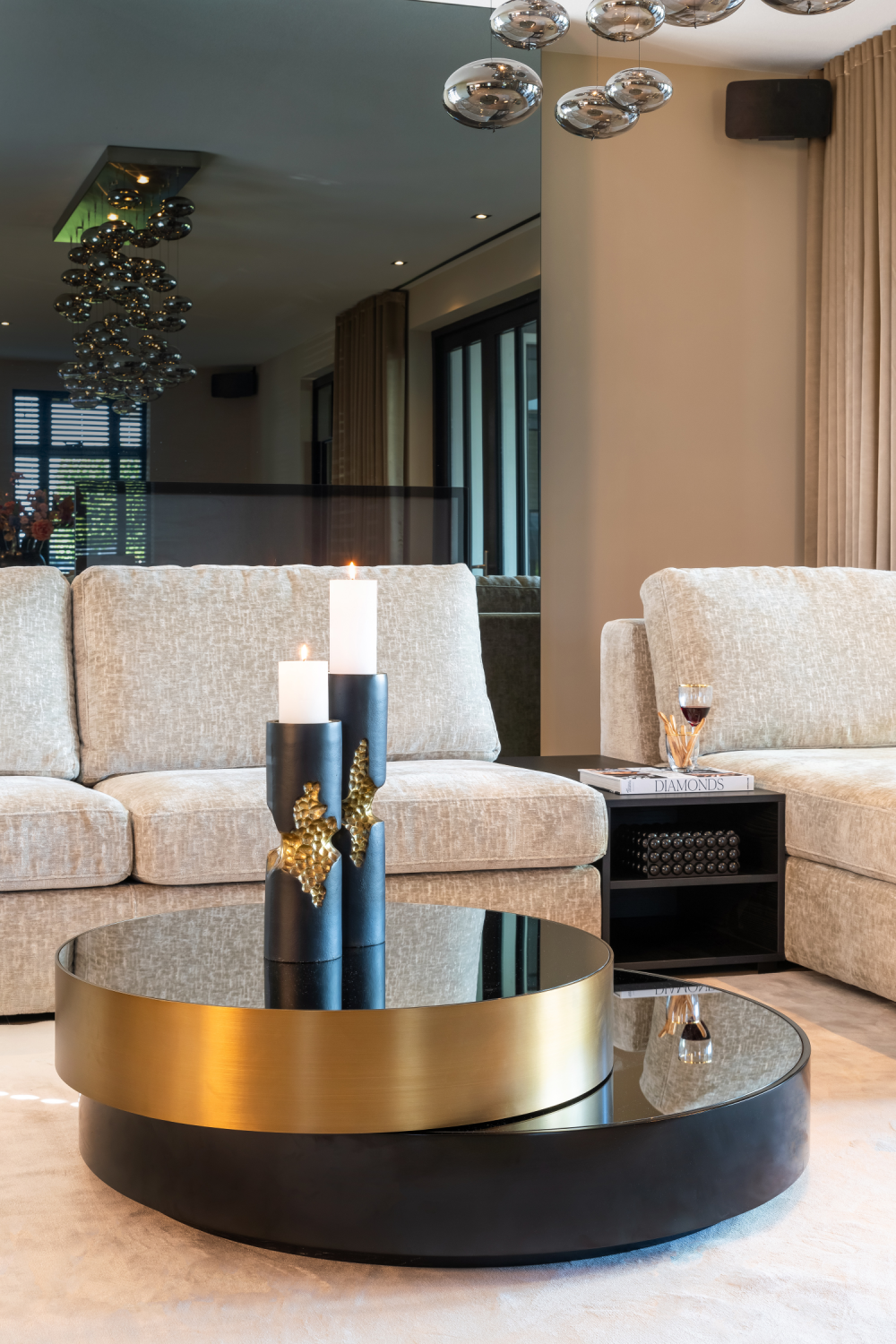 Double Round Coffee Table | Richmond Interiors Slice | Oroa.com