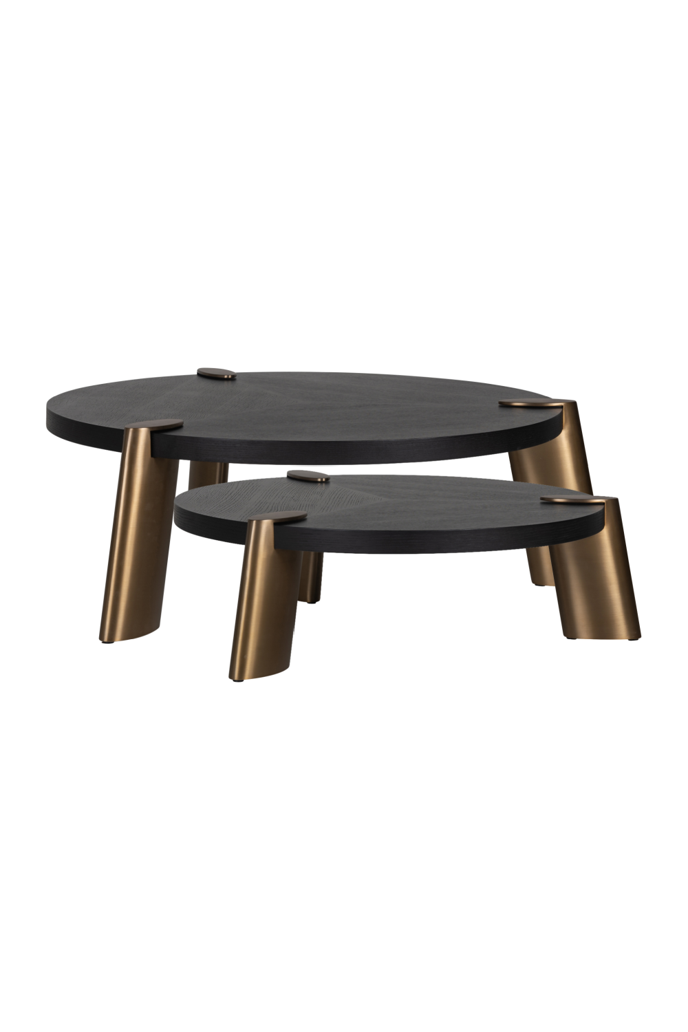 Black Oak Round Coffee Tables (2) | Richmond Interiors Brody | Oroa.com