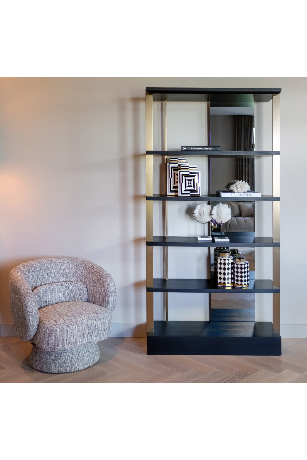 Mirror Accent Display Cabinet | Oroa.com