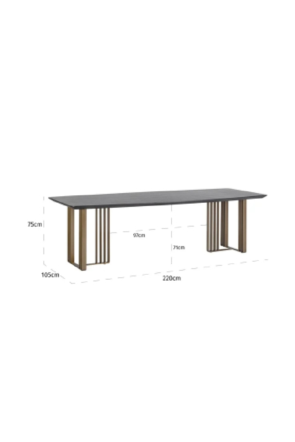 Black Oak Dining Table | Oroa.com