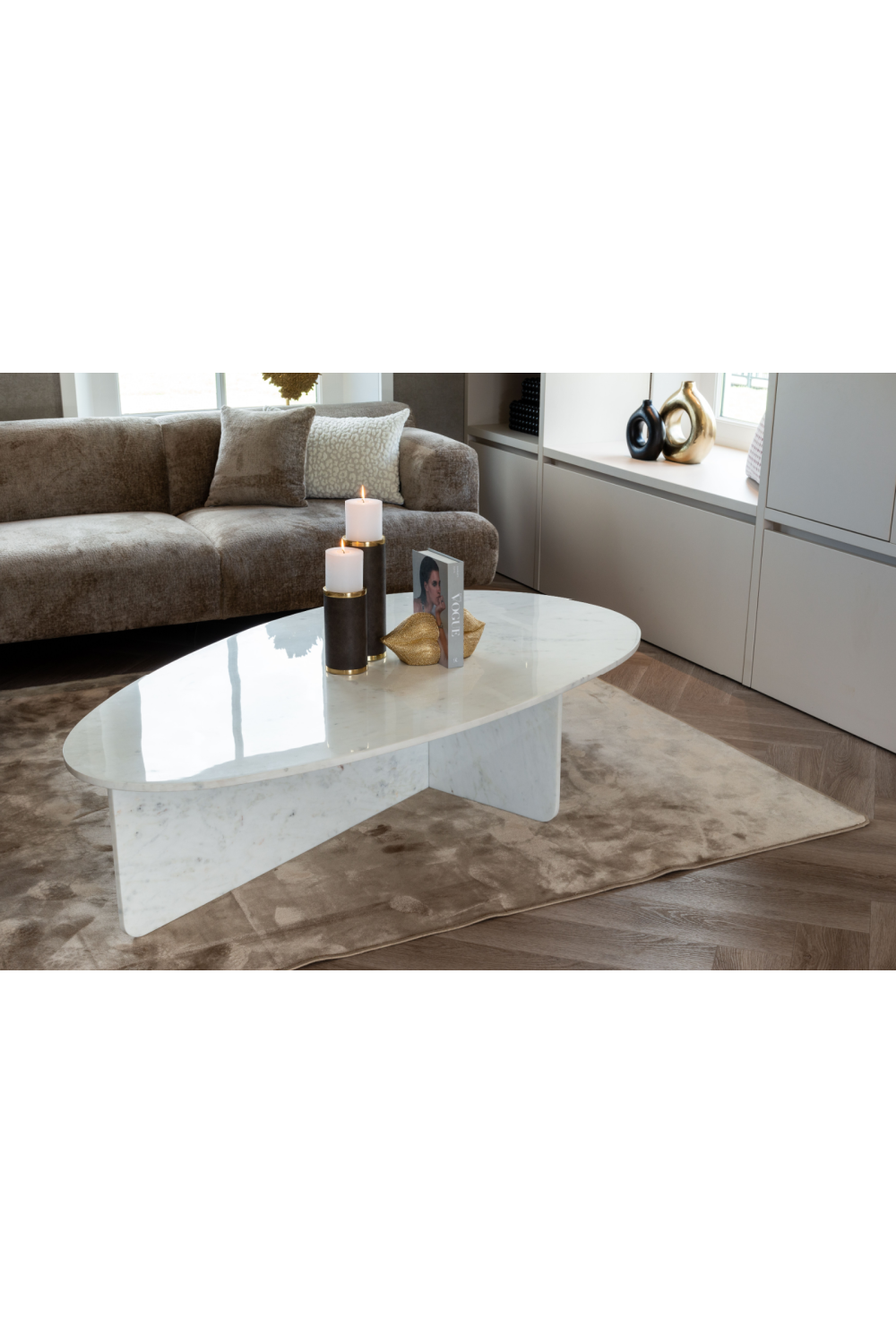 White Marble Coffee Table | Oroa.com