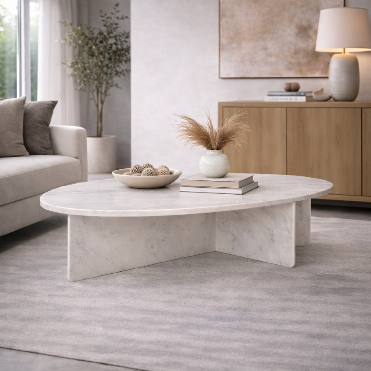 White Marble Coffee Table | Oroa.com