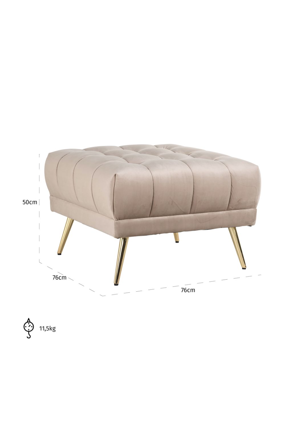 Modern Upholstered Hocker | Oroa.com