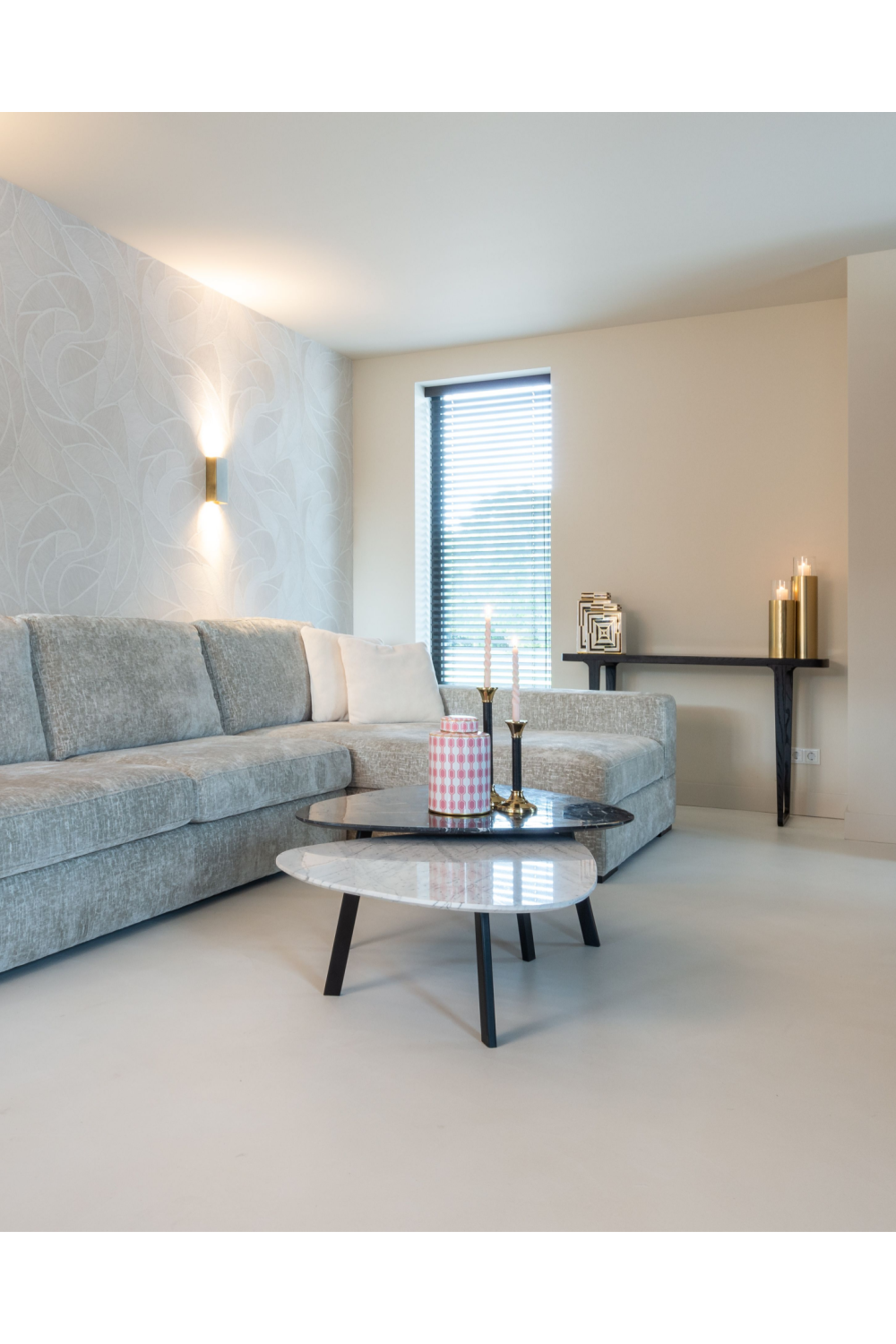 Marble Top Coffee Table Set (2) | Oroa.com