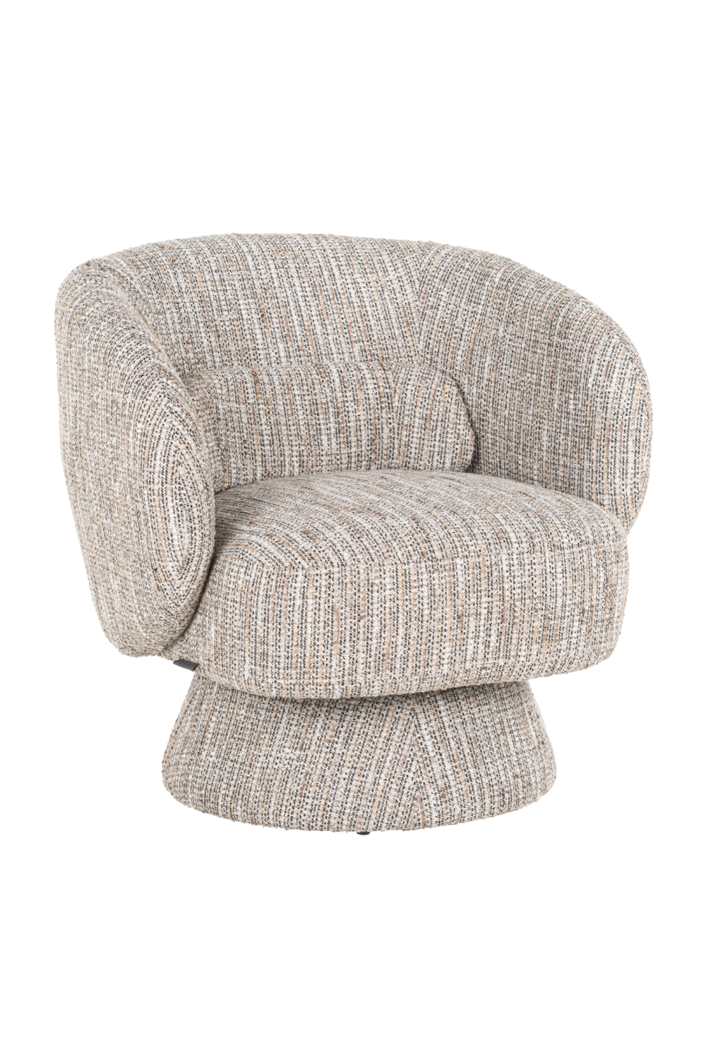 Splayed-Base Swivel Lounge Chair | Richmond Interiors Cavallo | Oroa.com