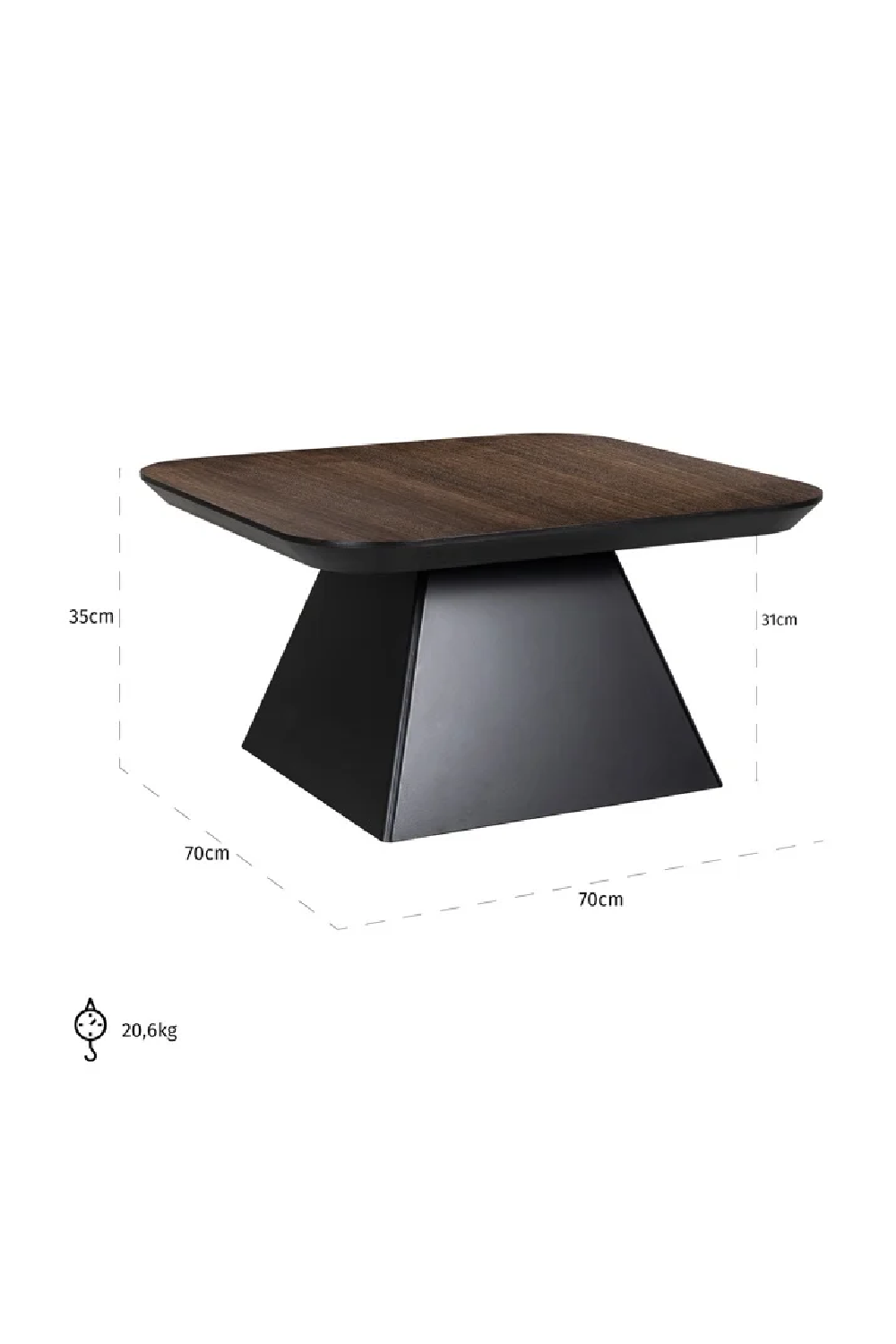 Oak Modern Coffee Table | Richmond Interiors Bonvoy | Oroa.com