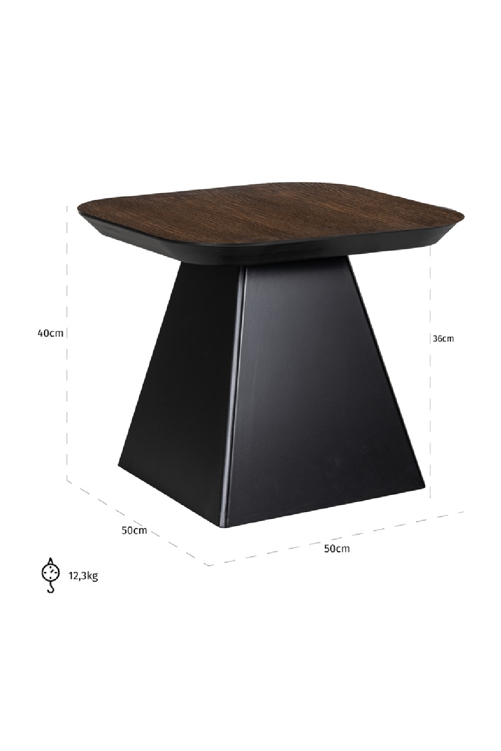 Brown Oak End Table | Oroa.com