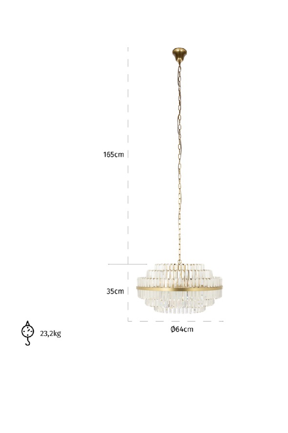 Crystal Hanging Lamp | Oroa.com