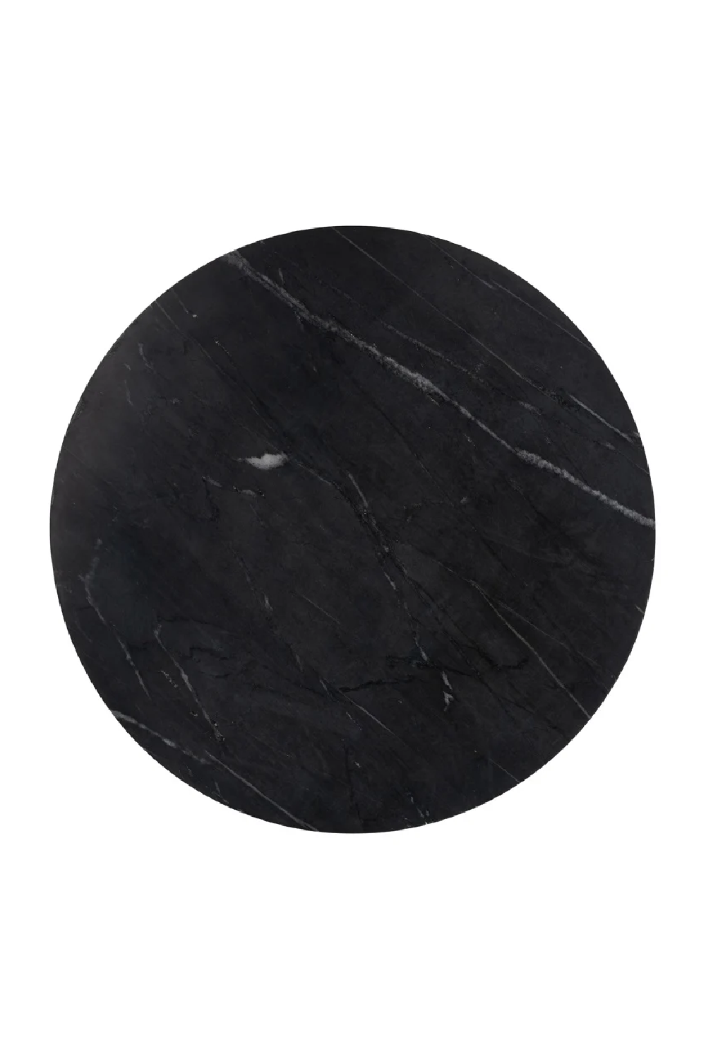 Round Marble 1-Drawer Side Table | Oroa.com
