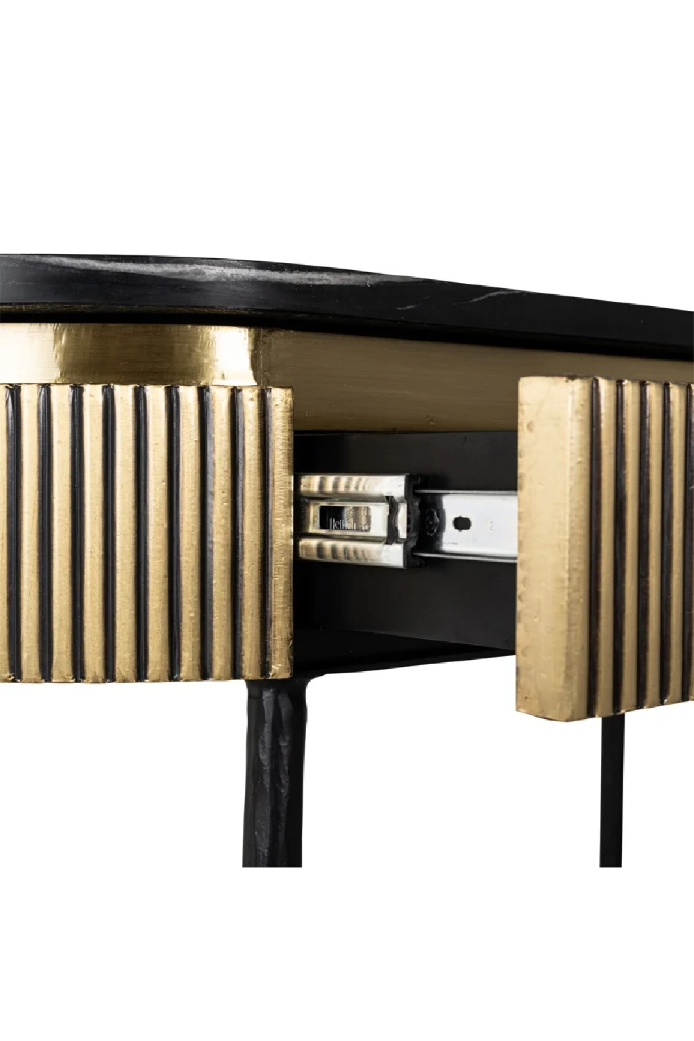 Oblong Marble 2-Drawer Console Table | Richmond Interiors Ironville | Oroa.com