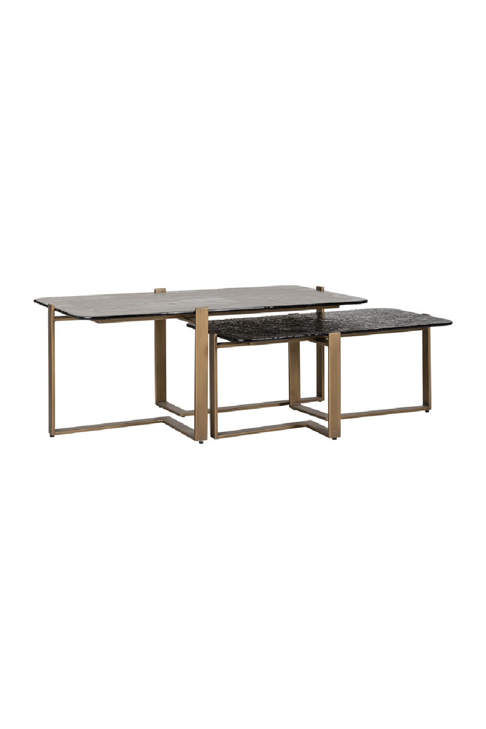 Textured Glass Nested Coffee Tables (2) | Richmond Interiors Sterling | Oroa.com