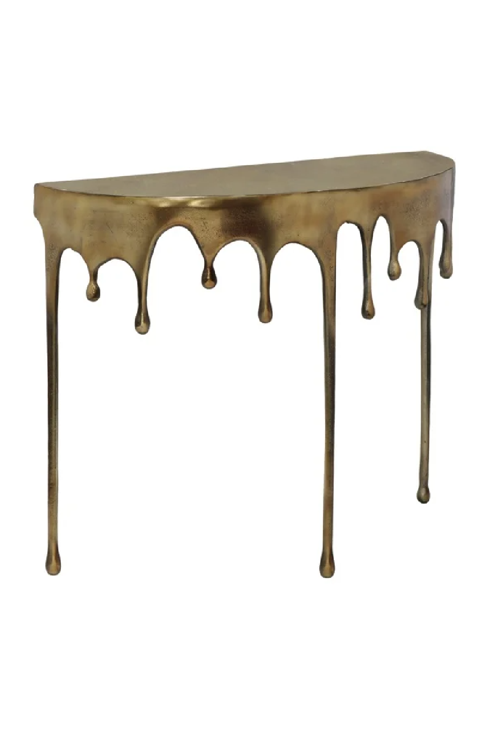 Gold Aluminium Console Table | Richmond Interiors Drops | Oroa.com