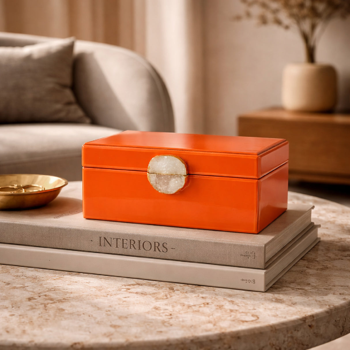 Orange Modern Jewelry Box | Oroa.com