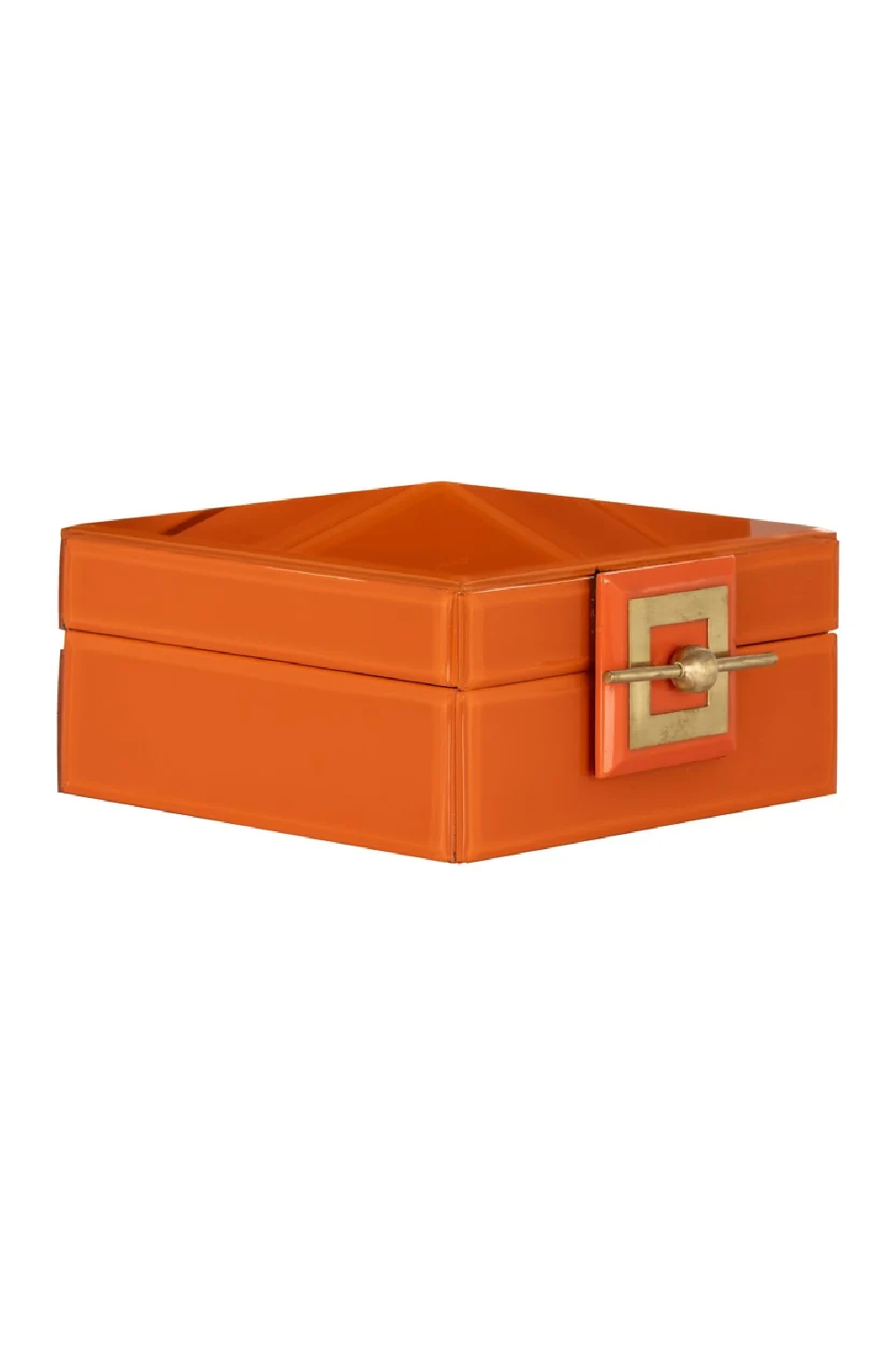 Orange Glass Jewelry Box | Richmond Interiors Bodine | Oroatrade.com