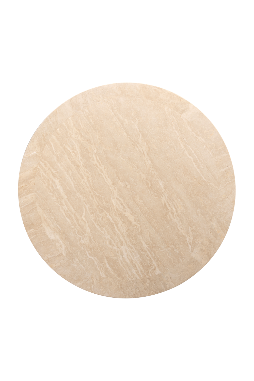 Beige Travertine Round Coffee Table | Richmond Interiors Biltmore | Oroa.com